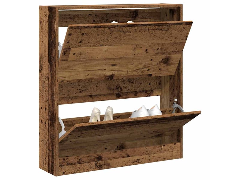  Meuble à chaussure, cabinet à chaussures 80x21x87,5 cm bois d'ingénierie shl7771  - Conforama C