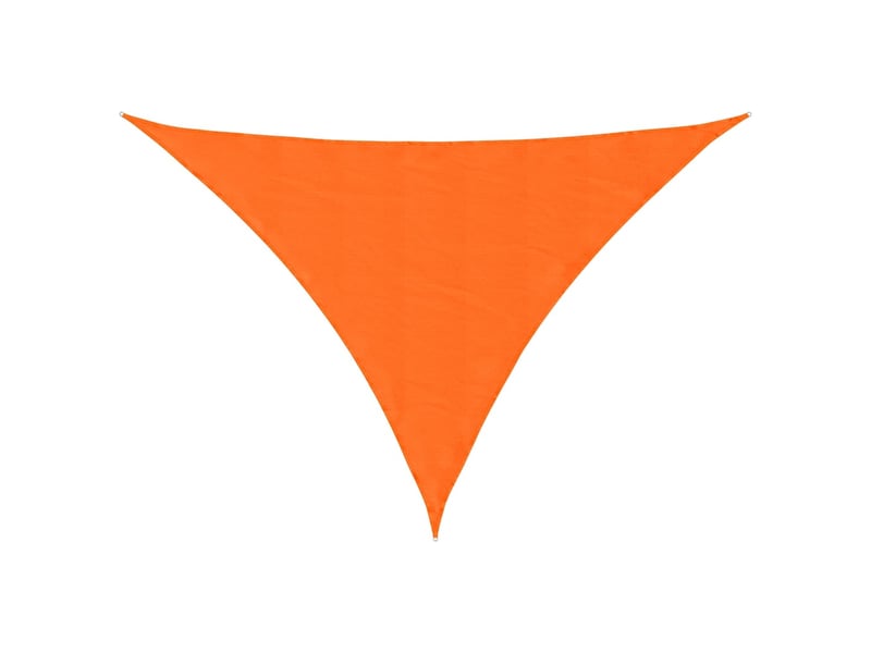  Voile de parasol - voile d'ombrage tissu oxford triangulaire 3,5x3,5x4,9 m orange  - Conforama A