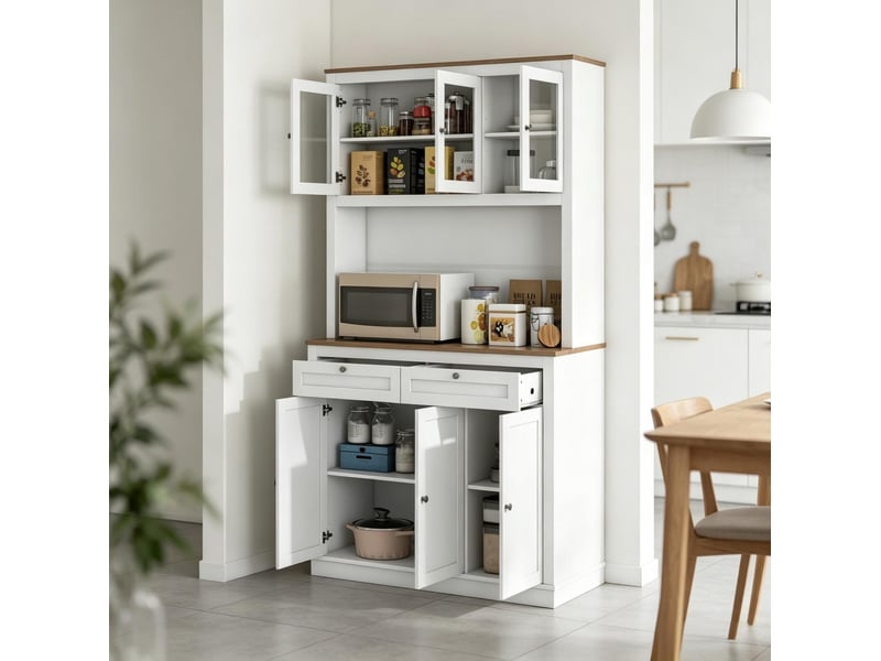  Buffet de cuisine avec rangements et tiroirs 100 cm evryae  - Conforama C