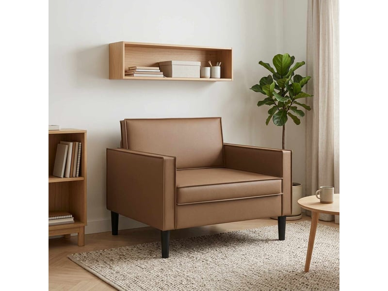  Vidaxl fauteuil xl cappuccino simili cuir  - Conforama B