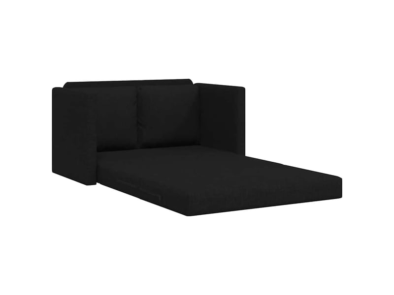Canapé-lit 2 en 1 noir 112x174x55 cm tissu - Conforama D