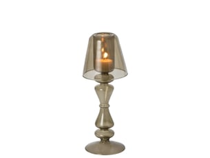 Photophore lampe en verre silje 26cm vert olive