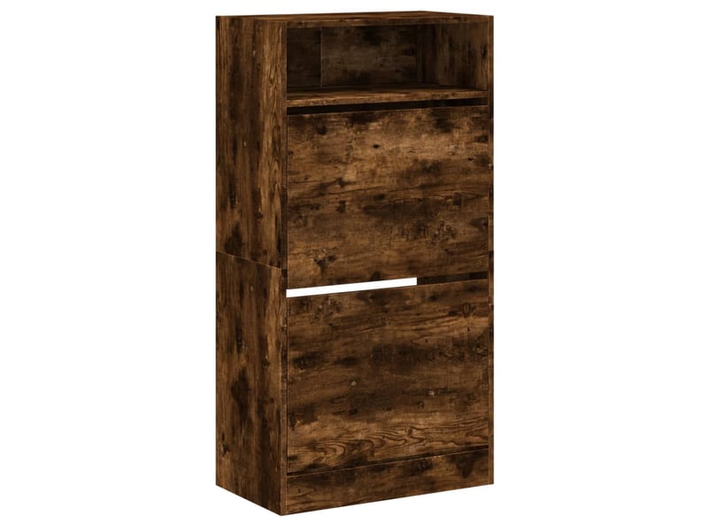  Meuble à chaussure | armoire à chaussures chêne fumé 60x34x116 cm bois d'ingénierie  - Conforama D