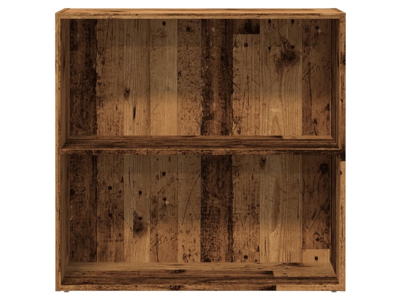  Bibliothèque, meuble de rangement salon vieux bois 80x30x77 cm bois d'ingénierie  - Conforama D
