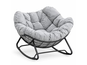 Fauteuil fixe MODENVIE Tissu gris vendu A l'unité