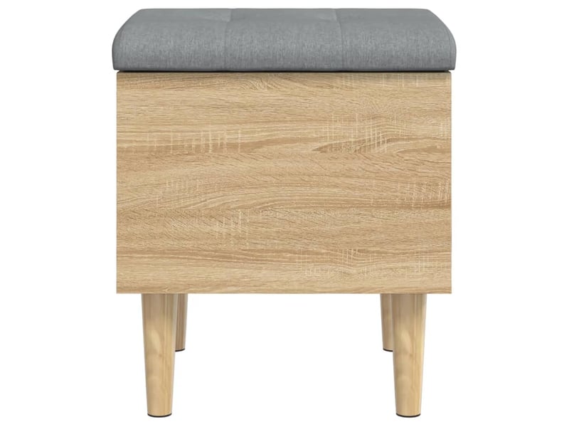  Banc chambre, banc de rangement chêne sonoma 42x42x46 cm bois d'ingénierie  - Conforama E