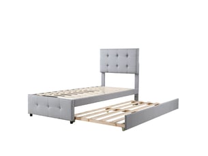 Lit cabane 90x200 cm SOGEU   coloris gris