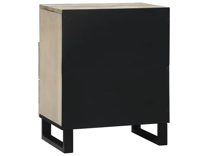  Table de chevet - cabinet de chevet - table de nuit blanc 50 x 33 x 62 cm bois d'ingénierie  - Conforama D