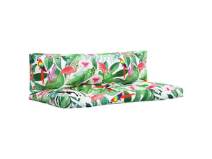 Lot de 2 coussins de palette, coussins de canapé multicolore tissu oxford cf59579