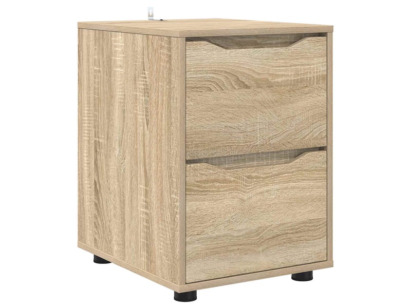  Armoire de rangement, commode de rangement 40 x 48 x 57 cm bois d'ingénierie shl3669  - Conforama A