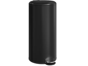 Poubelle à pédale 30 l avec couvercle à fermeture douce 36 x 30 x 63,5 cm noire cravdom