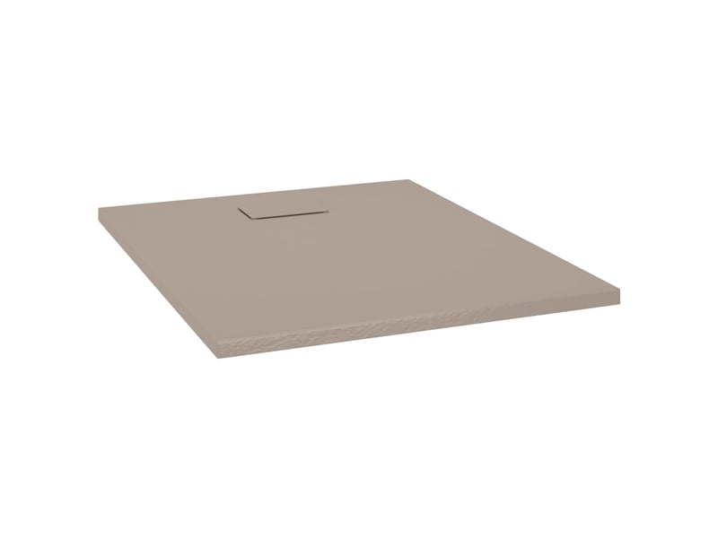  Receveur de douche base de douche bac de douche réceptacle de douche salle de bain toilette salle d’eau maison intérieur smc 100x80 cm marron 02_0001969  - Conforama B