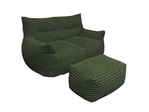 Fauteuil fixe CRAVDOM  Tissu vert vendu A l'unité