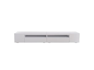 Meuble tv coloris blanc 240 cm   
