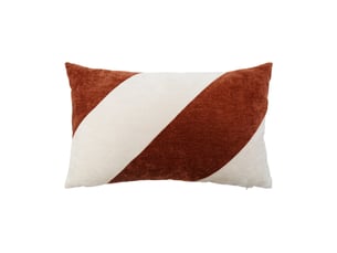 Coussin rectangulaire en velours chenille à motif graphique 30x50 cm