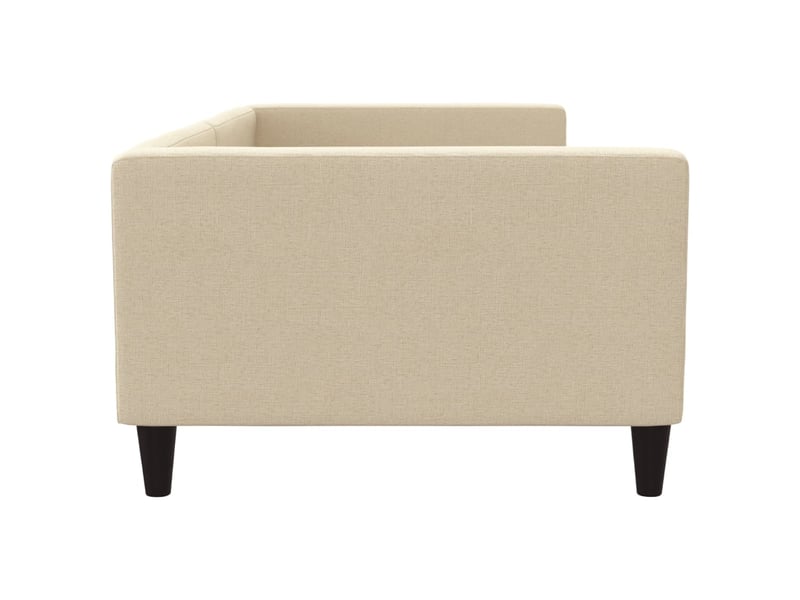  Lit simple- lit adulte -  lit de repos crème 100x200 cm tissu  - Conforama C