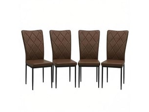 Lot de 4 chaises d'attente à dossier haut - confort bureau et cuisine élégante