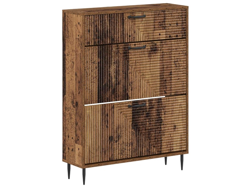  Meuble à chaussures, armoire à chaussures haarlem 78x24x103 cm bois d'ingénierie shl1221  - Conforama A