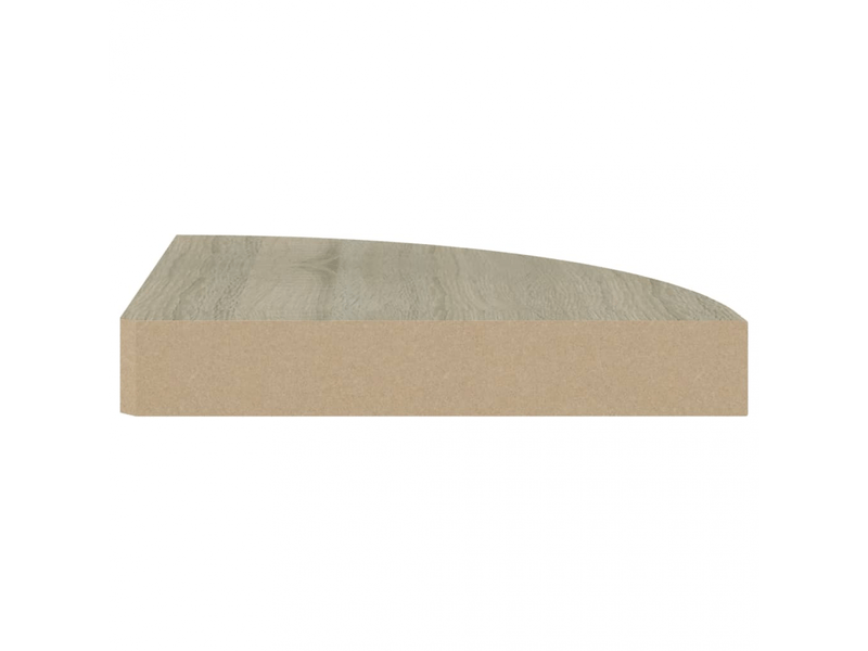 Étagères flottantes d'angle 2 pcs mdf chêne 25x25x3,8 cm- comfortxl  - Conforama E