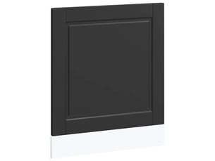 Panneau de lave-vaisselle noir 60x1,5x57cm