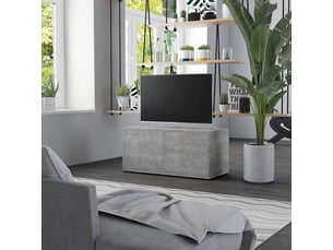 Meuble tv coloris gris 80 cm <strong></strong>  <strong></strong>