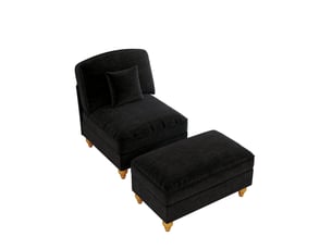 Fauteuil fixe WISHDOR  Tissu noir