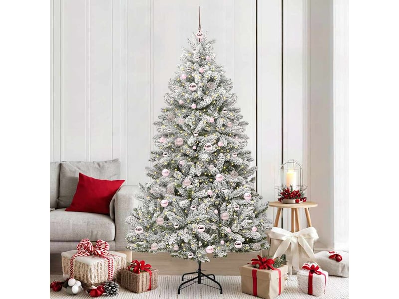  Sapin de noël - arbre de noël artificiel 210 cm 300 led blanc chaud  - Conforama B