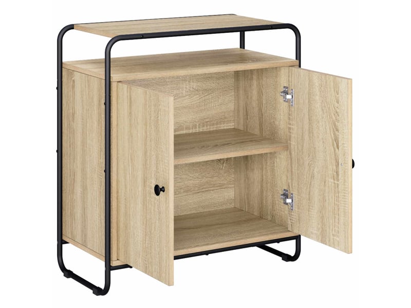  Buffet salon, buffet de rangement chêne sonoma 68x35x75 cm bois d'ingénierie shl91544  - Conforama C