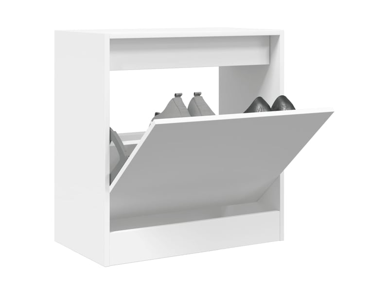  Meuble à chaussure | armoire à chaussures blanc 60x34x63,5 cm bois d'ingénierie  - Conforama B