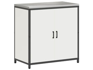 Meuble de rangement de cuisine hattem blanc 90x50x92cm