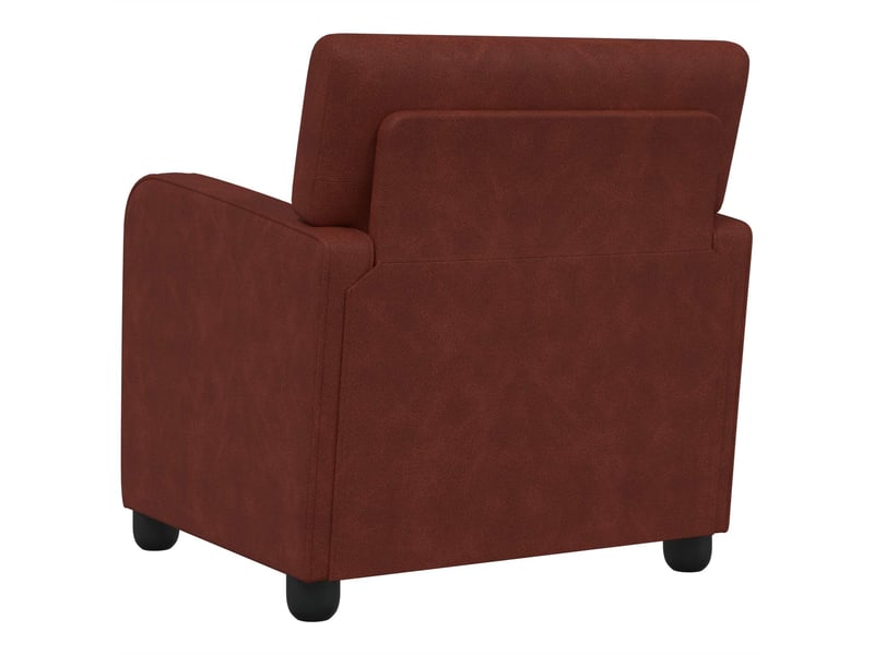 Vidaxl fauteuil marron antique brillant simili cuir - Conforama E