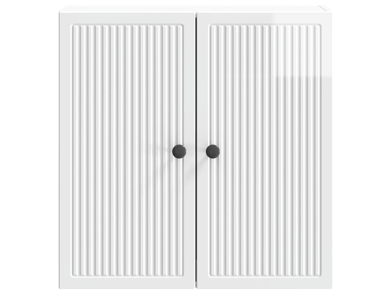  Armoire murale salon blanc brillant 59x31x60cm bois d'ingénierie shl5994  - Conforama D