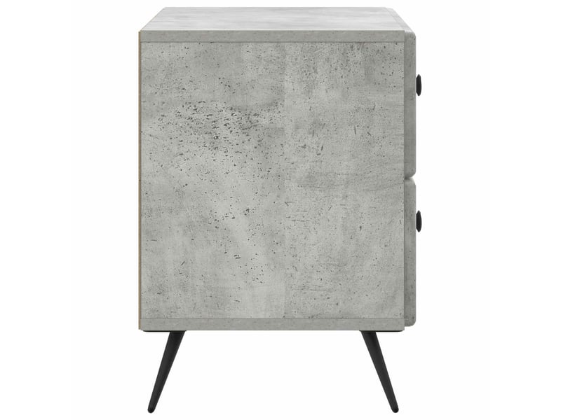  Table de chevet - cabinet de chevet - table de nuit gris béton 62 x 34,5 x 47,5 cm  - Conforama E