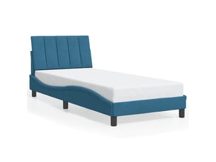 Lit simple 80x200 cm coloris bleu