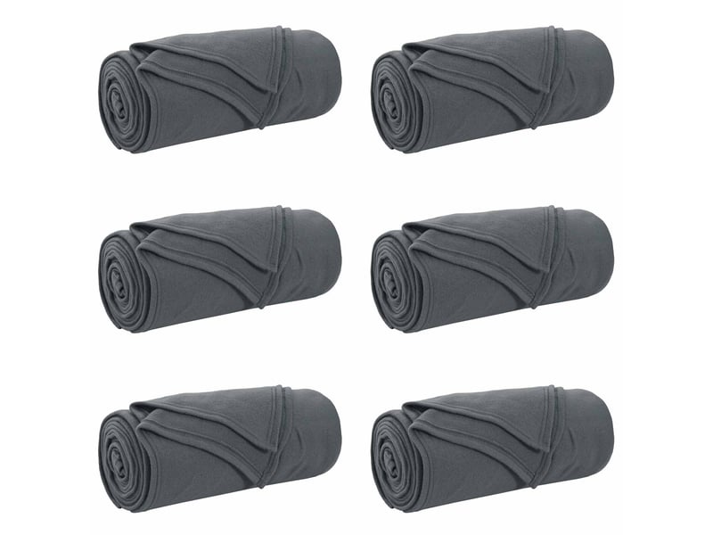  Couverture jetée de canapé 6 pcs gris foncé 170x130 cm 1.86 kg  - Conforama A