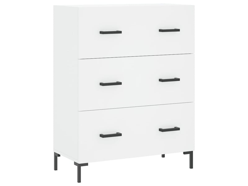  Buffet - bahut - meuble de rangement blanc 69,5x34x90 cm bois d'ingénierie  - Conforama A