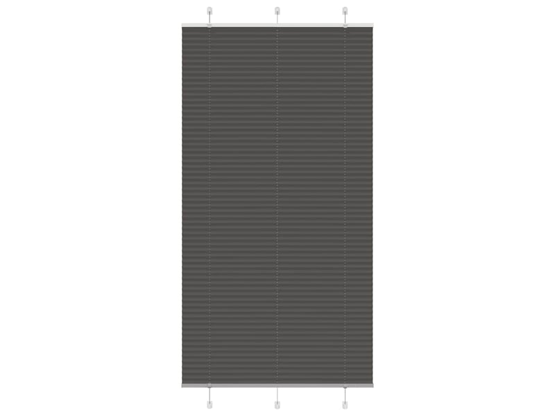  Store plissé, store de fenêtre noir 110x200 cm largeur du tissu 109,4cm polyester cf46924  - Conforama B