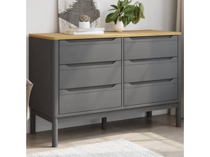 Commode 1 tiroir(s) <strong></strong> <strong></strong> coloris gris largeur 0 cm