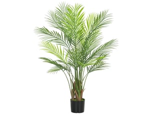 Grand palmier artificiel, 120 cm, plante artificielle en plastique en pot pour salon ou bureau