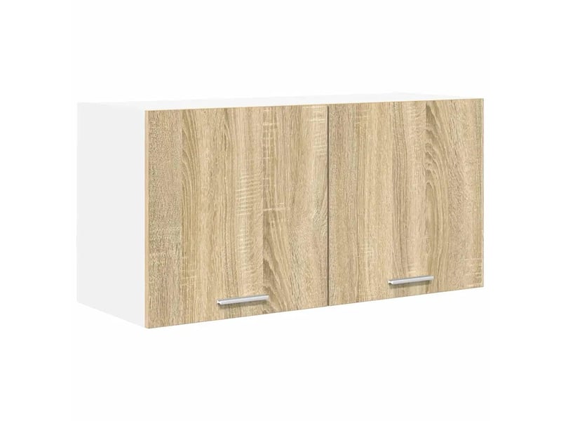  Armoire suspendue moderne rangement intérieur 80 x 31 x 40 cm en bois d'ingénierie chêne sonoma 02_0053227  - Conforama A