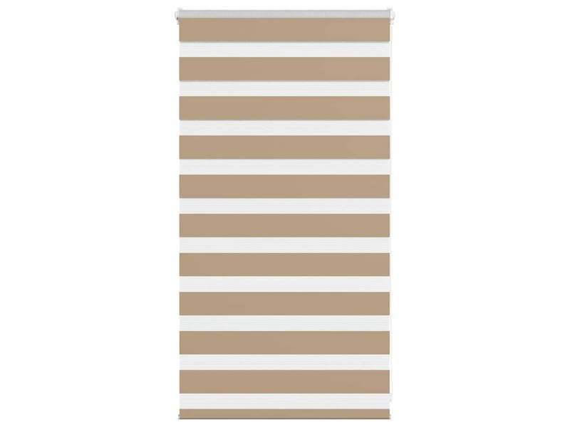 Store zèbre, store de fenêtre marron sable largeur du tissu 70,9 cm polyester cf48829 - Conforama B