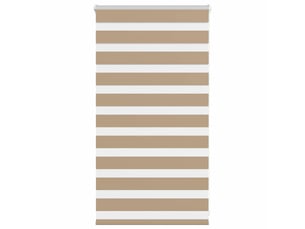 Store zèbre, store de fenêtre marron sable largeur du tissu 70,9 cm polyester cf48829