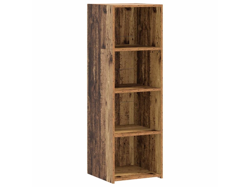 Haut armoire, armoire de rangement bois ancien 40x41x124 cm bois d'ingénierie - Conforama A