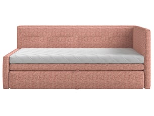 Lit simple 90x200 cm SELSEY Nesmi coloris rose