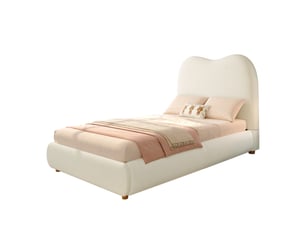 Lit coffre 90x190 cm DESVIAE coloris beige
