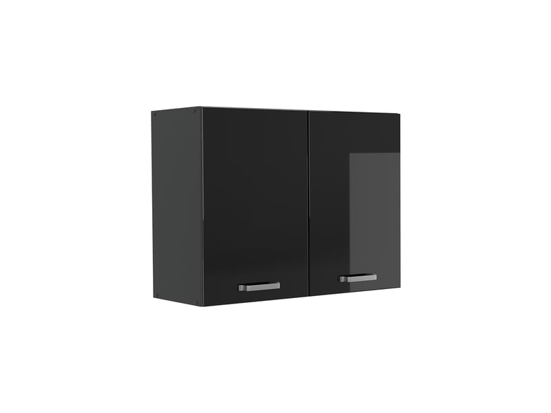 Vicco armoire en verre, noir haute brillanceanthracite, 80cm - Conforama A