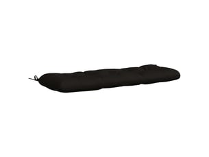 Coussin de banc, coussin d'assise, coussin de canapé vianen 100 % polyester noir 100 x 40 x 12 cm cf53976