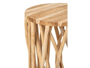 Table de bar en bois zélia 110cm naturel
