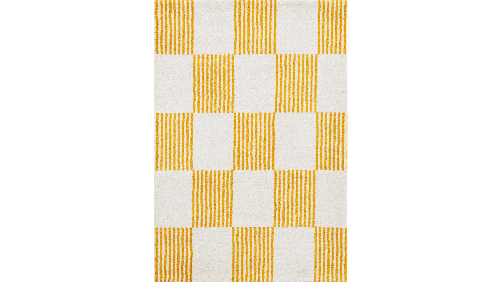 TAPIS 150X200 CM GROOVY jaune Conforama