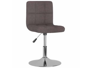 Tabouret de bar, chaise de bar pivotant taupe tissu